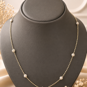 Silver Designer Rose-Gold Chain
