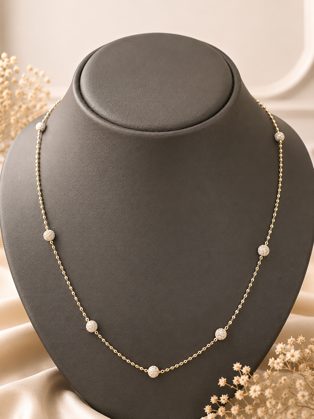 Silver Designer Rose-Gold Chain