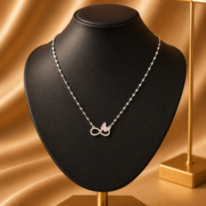 Silver Designer Chain with Infinity Pendant