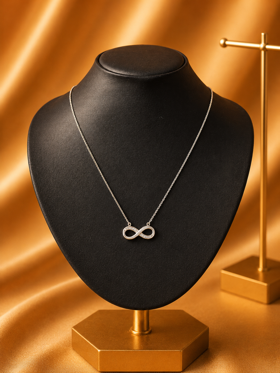 Silver Designer Chain with Infinity Pendant