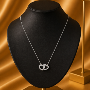 Silver Designer Chain with Heart Pendant