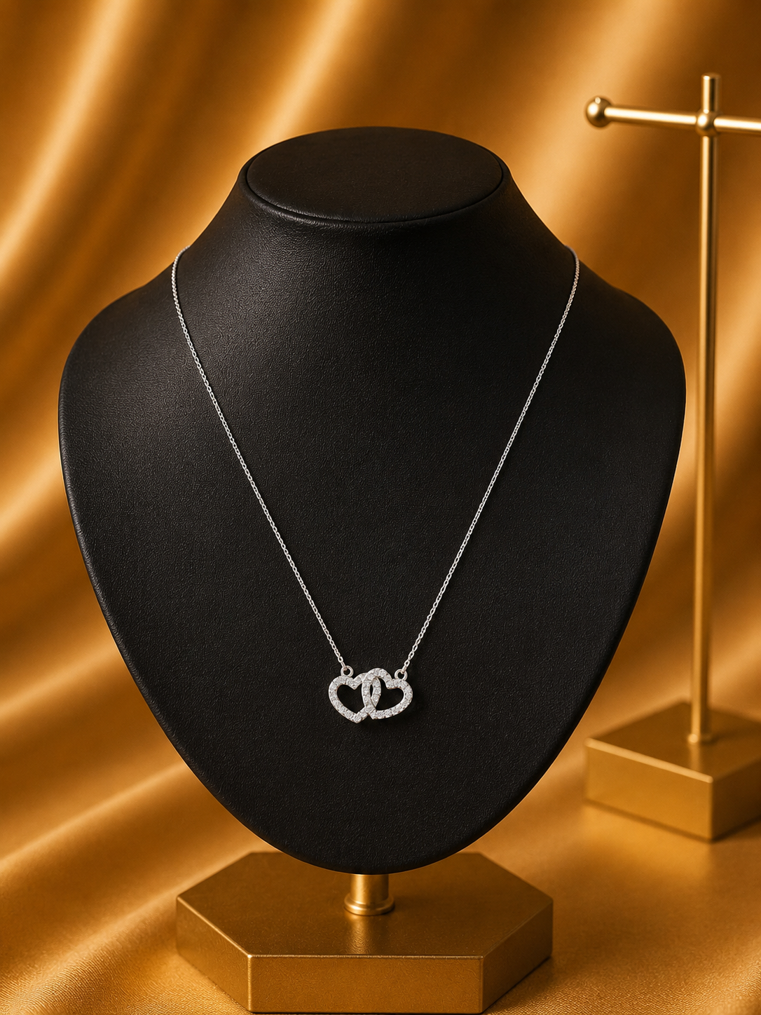 Silver Designer Chain with Heart Pendant