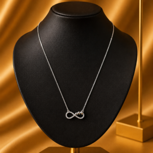 Silver Designer Chain with Infinity Pendant