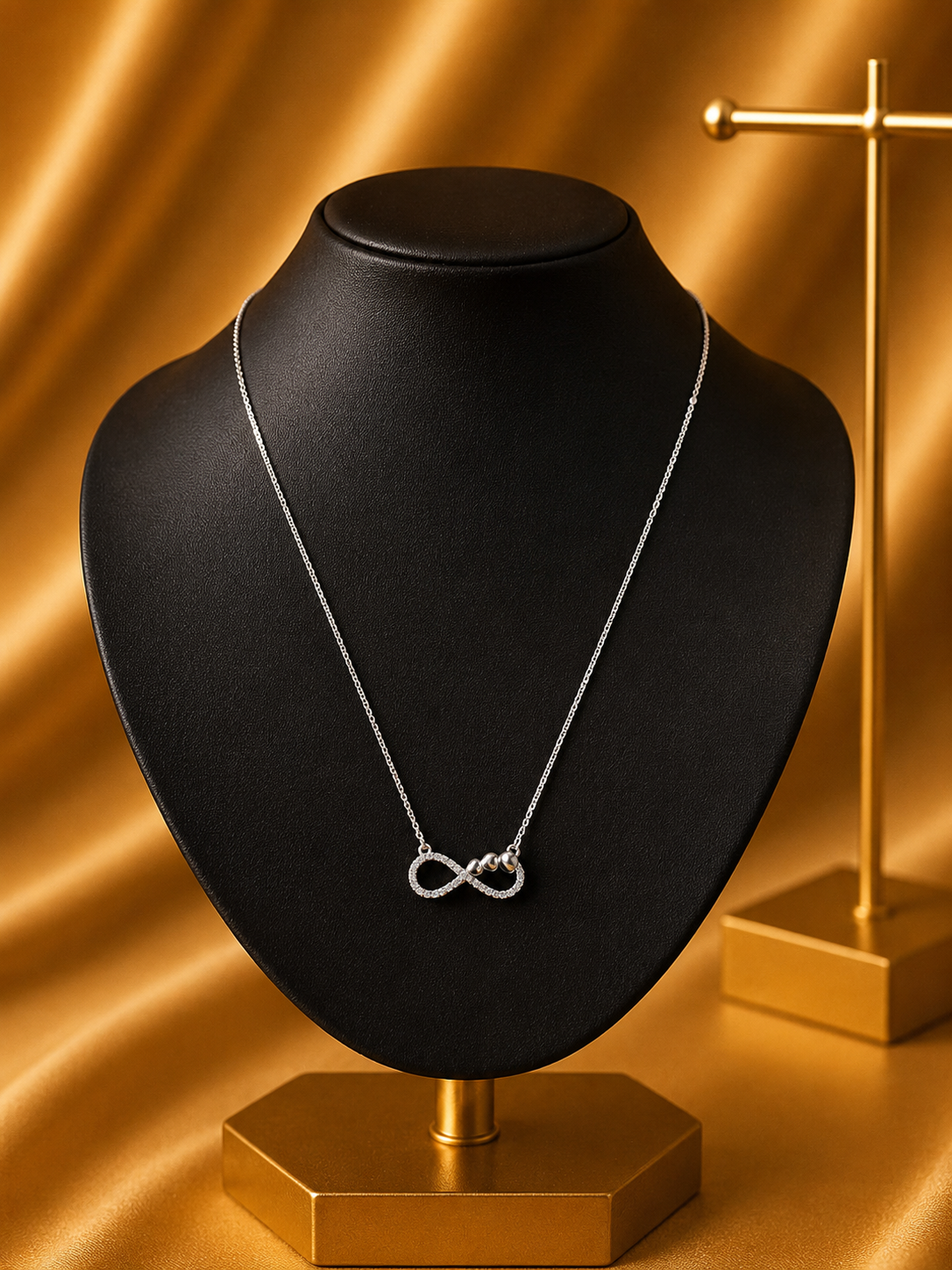 Silver Designer Chain with Infinity Pendant