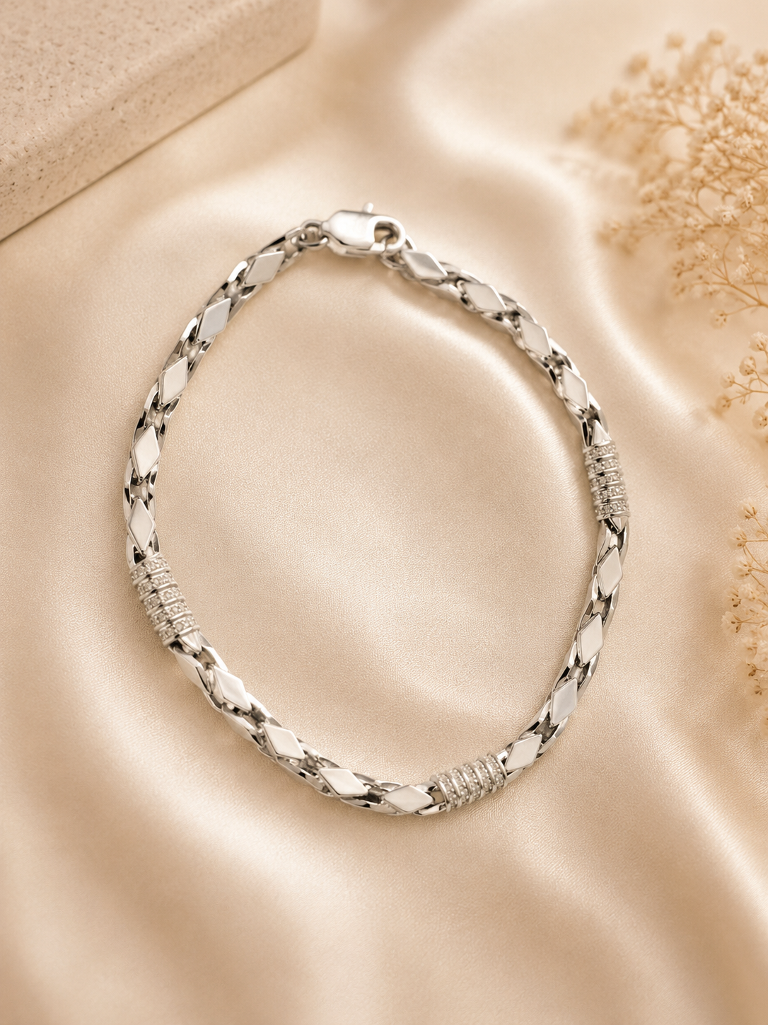 Silver Designer Bracelet for Men's