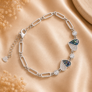 Silver Designer Bracelet Diamonds