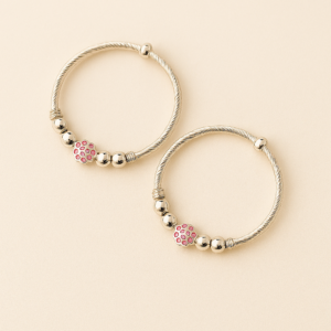 Silver Designer Kada's for kids