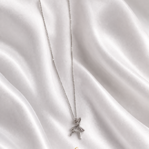 Silver Designer Chain with Angel Pendant Necklace