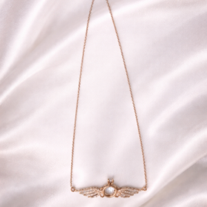 Silver Rose gold Designer Chain with Pendant Necklace