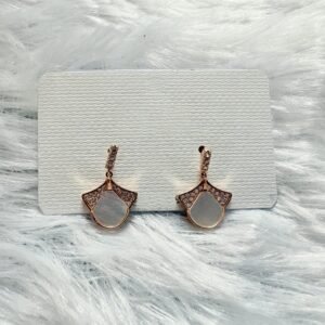 Silver Designer Rose gold Earrings