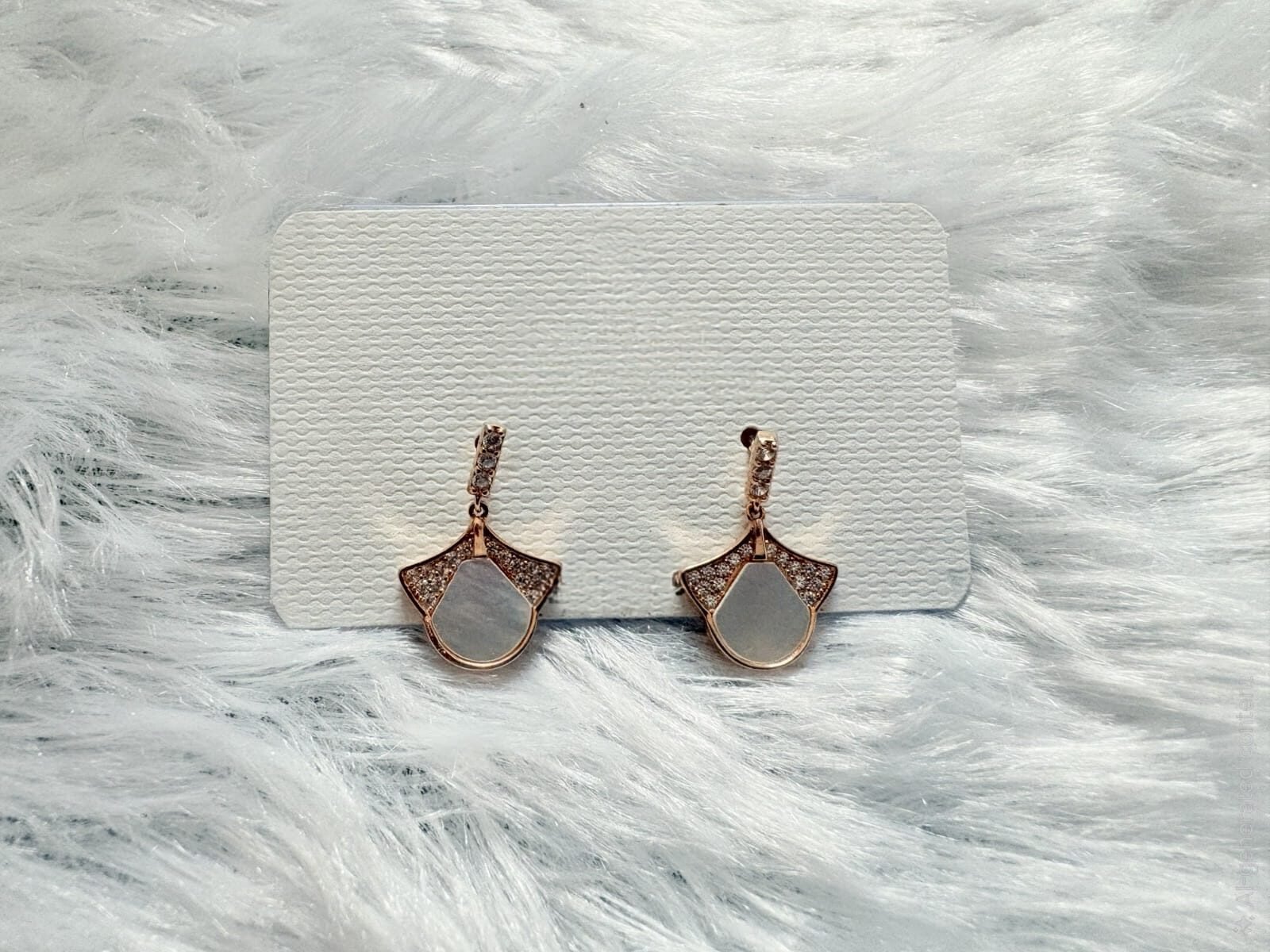 Silver Designer Rose gold Earrings